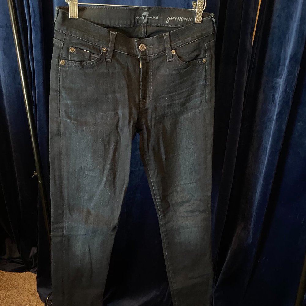 7 For All Mankind, blue jeans, size 27